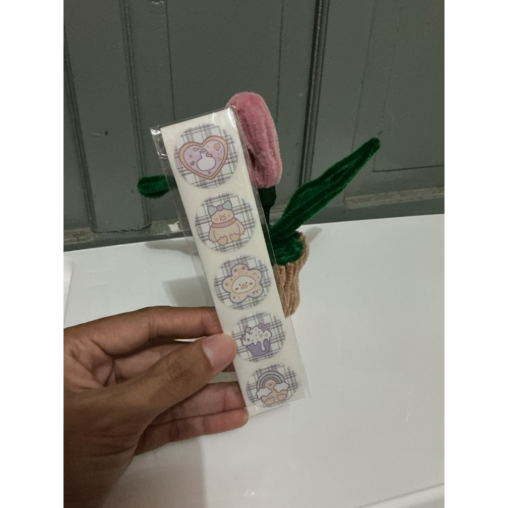 

stiker cute bear rubber duck penguin 50pcs seal stiker