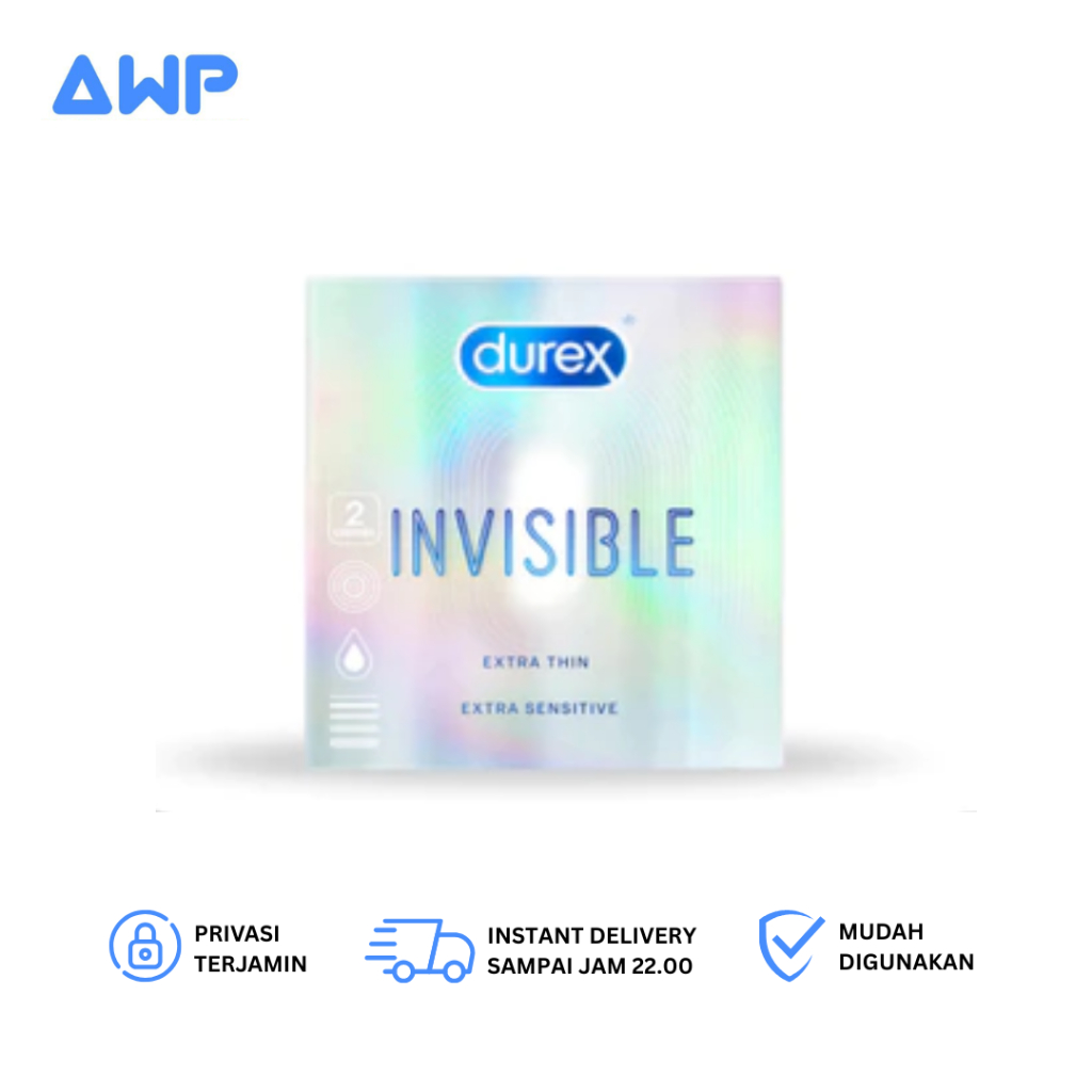 Kondom Durex Invisible isi 2 Pcs - Kondom Tipis Durex