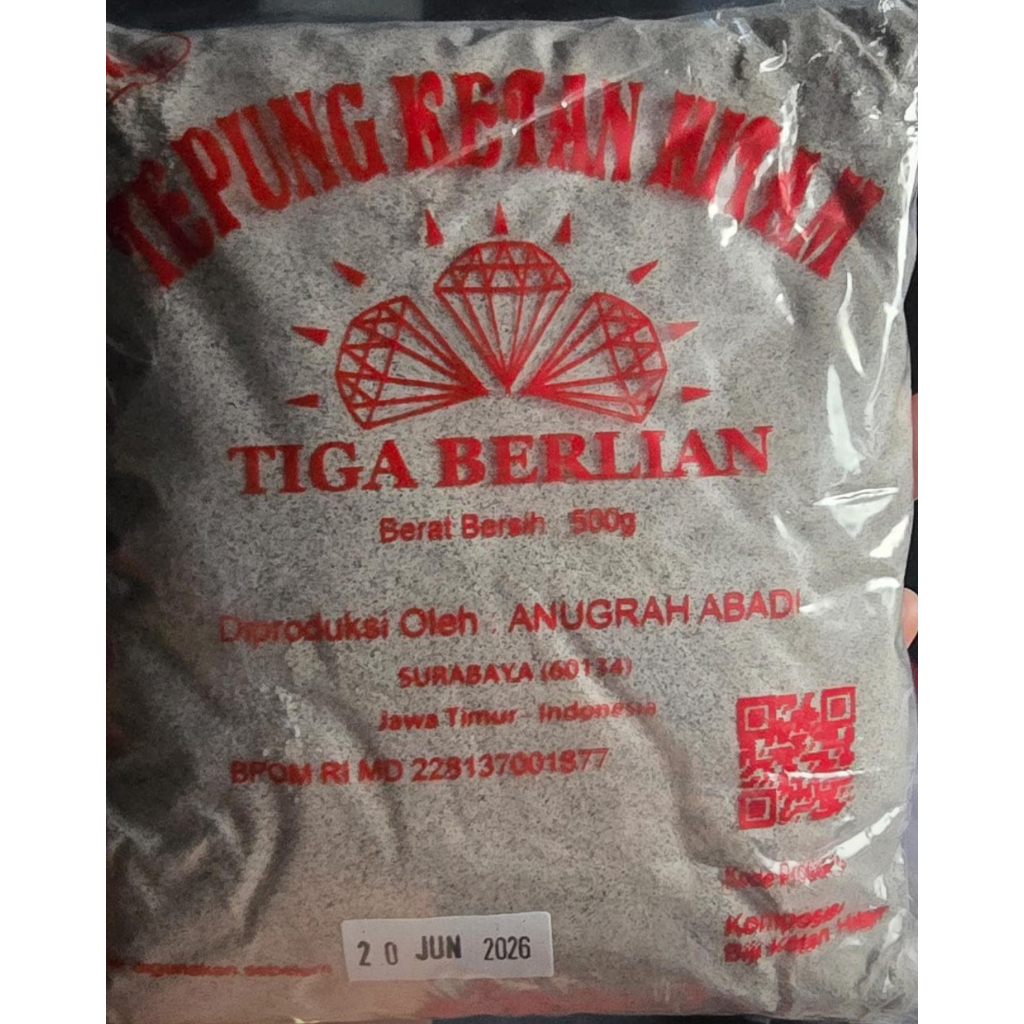 

TEPUNG KETAN HITAM TIGA BERLIAN 500GR