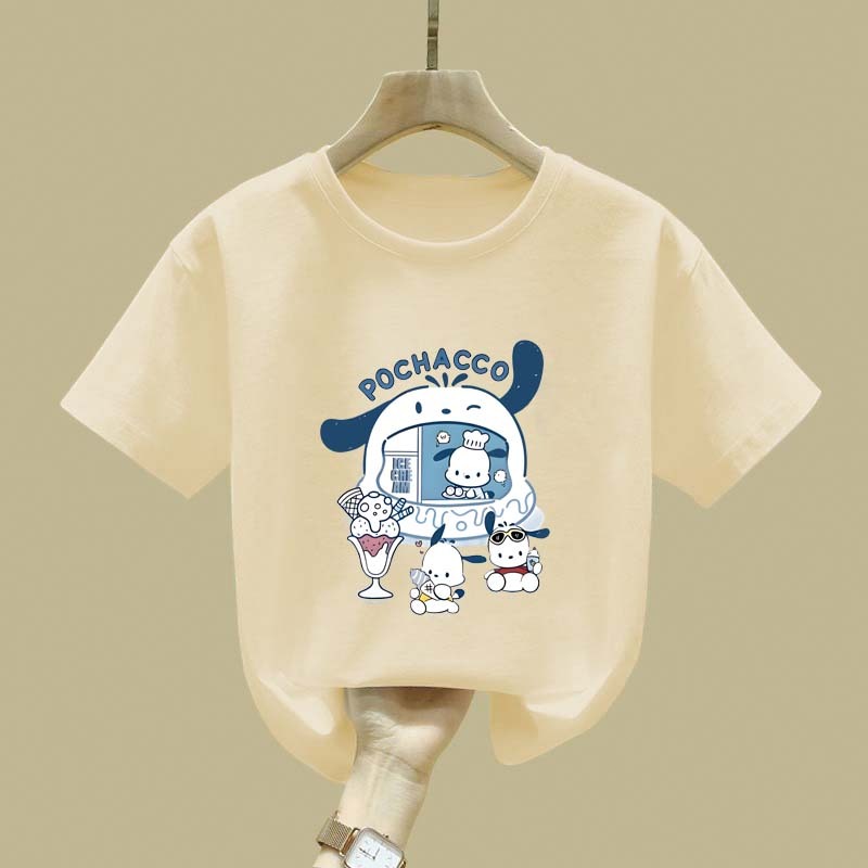 JiOJiO Cetakan es krim anjing pacha musim panas Jepang baju anak perempuan baju anak laki laki baju 