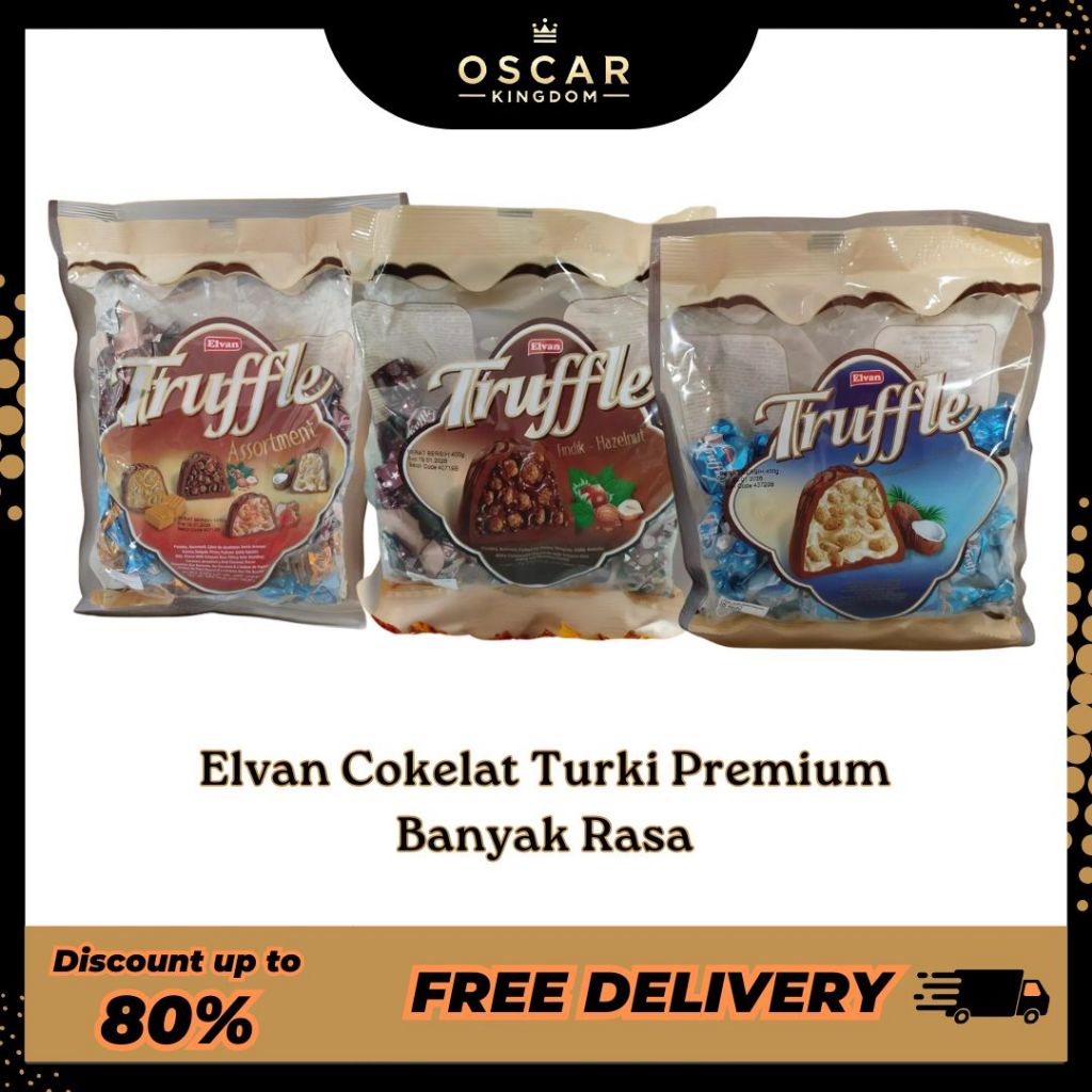 

Elvan Truffle Chocolate Turkey - Coklat Turki Cokelat Arab Varian Rasa Lengkap
