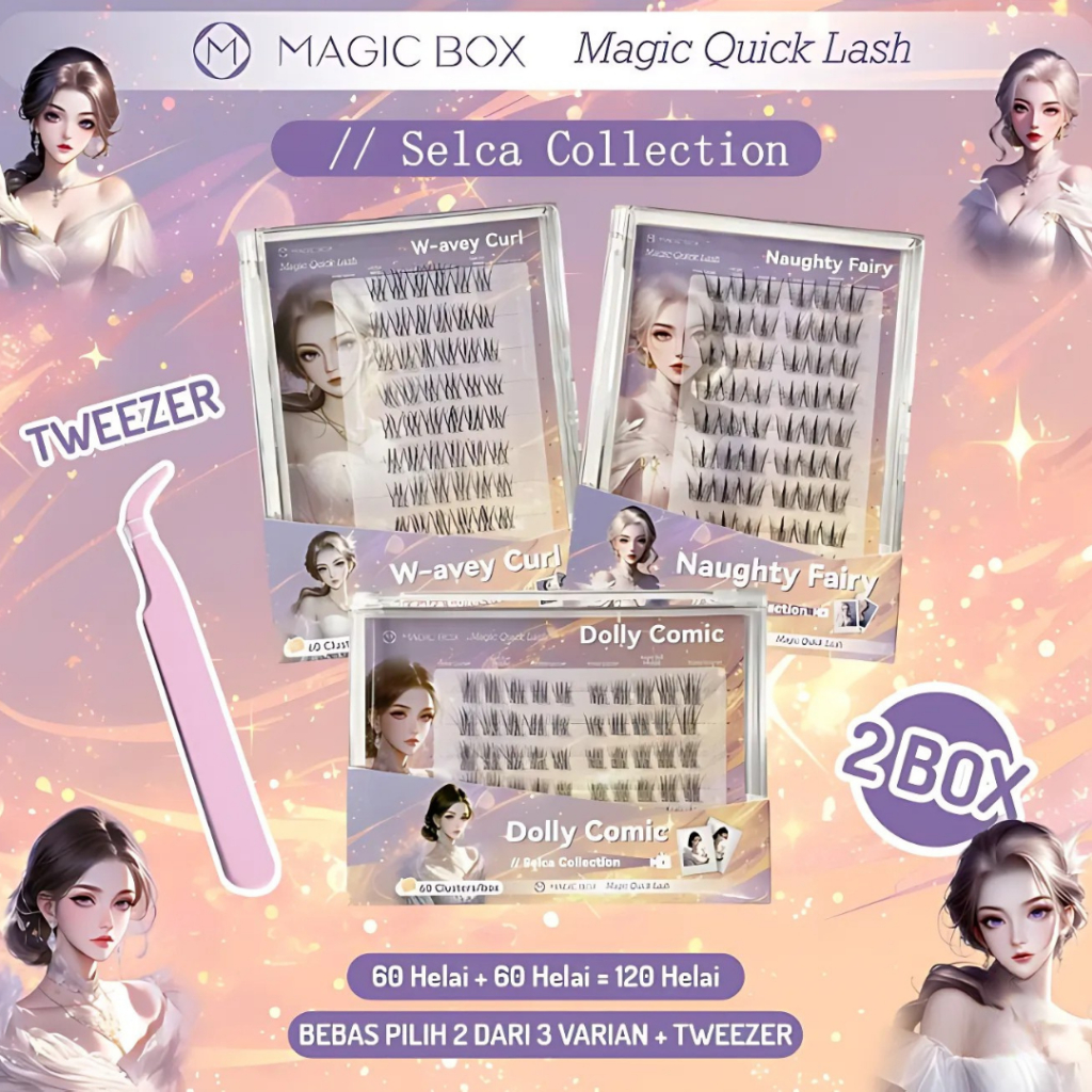 Magic Box Quick Lash Selca Collection 2Box MagicQuick LashSelca Collection