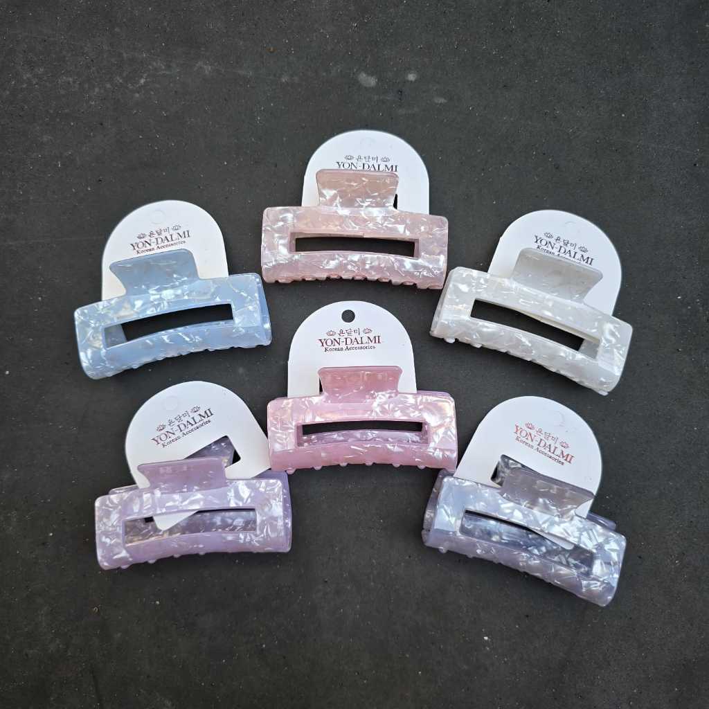 JEDAI ASLI KOREA YON DALMI CLAW CLIP MARBLE KOREA 9 CM JEDAI KOREA AESTHETIC JEPIT RAMBIT JUMBO KORE