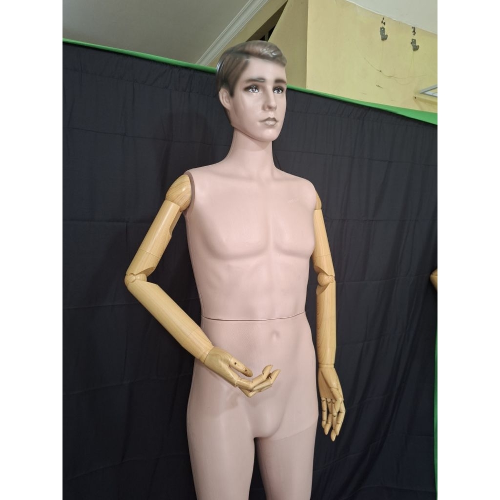 manekin pria full body/manekin pria plastik/full body pria/full body plastik tangan robot/full body 