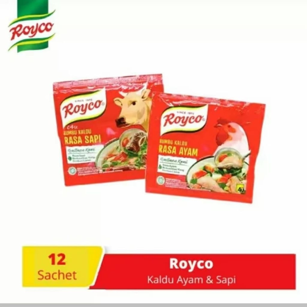 

paket 10 renceng royco ayam sapi isi 12 sachet