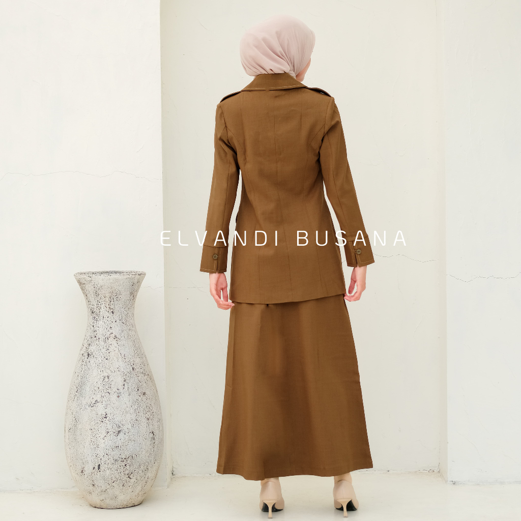 Bergaransi Blazer Wanita Baju Kerja Kantor Seragam Dinas Pdh Pns Pemda Guru Asn Wanita Kode 7010
