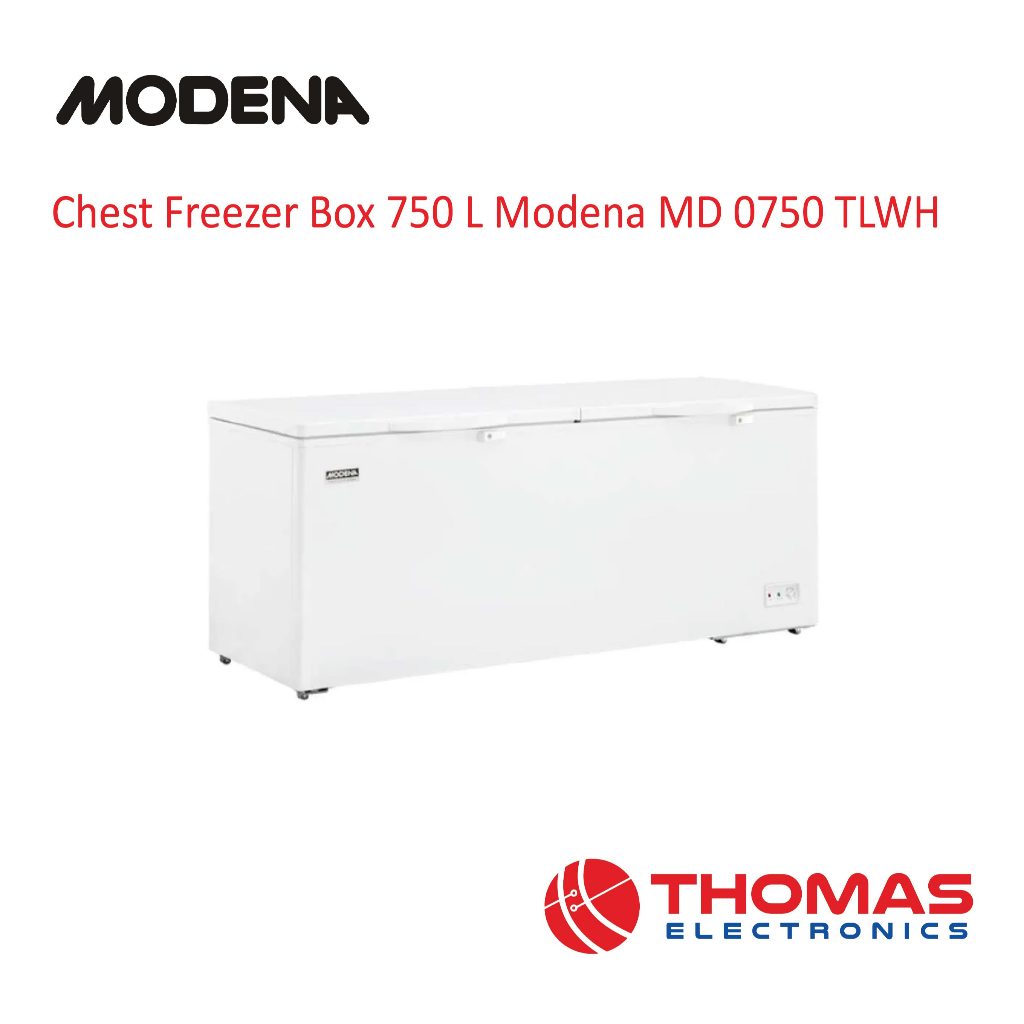 Chest Freezer Box 2 Pintu 750 Liter Modena MD0750TLWH 0750TLWH MD 0750 TLWH Garansi Resmi
