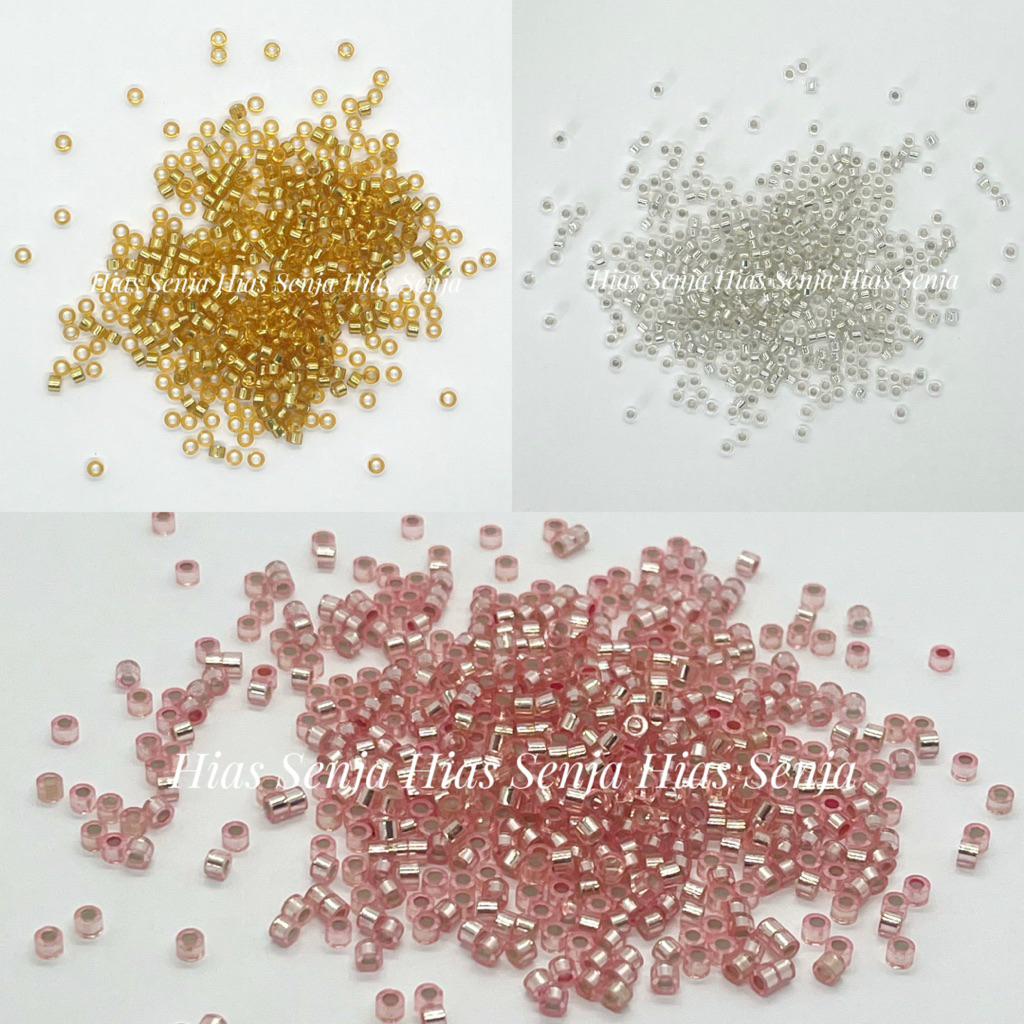 MANIK-MANIK BAMBU LUBANG BESAR 2*3MM BAHAN DIY