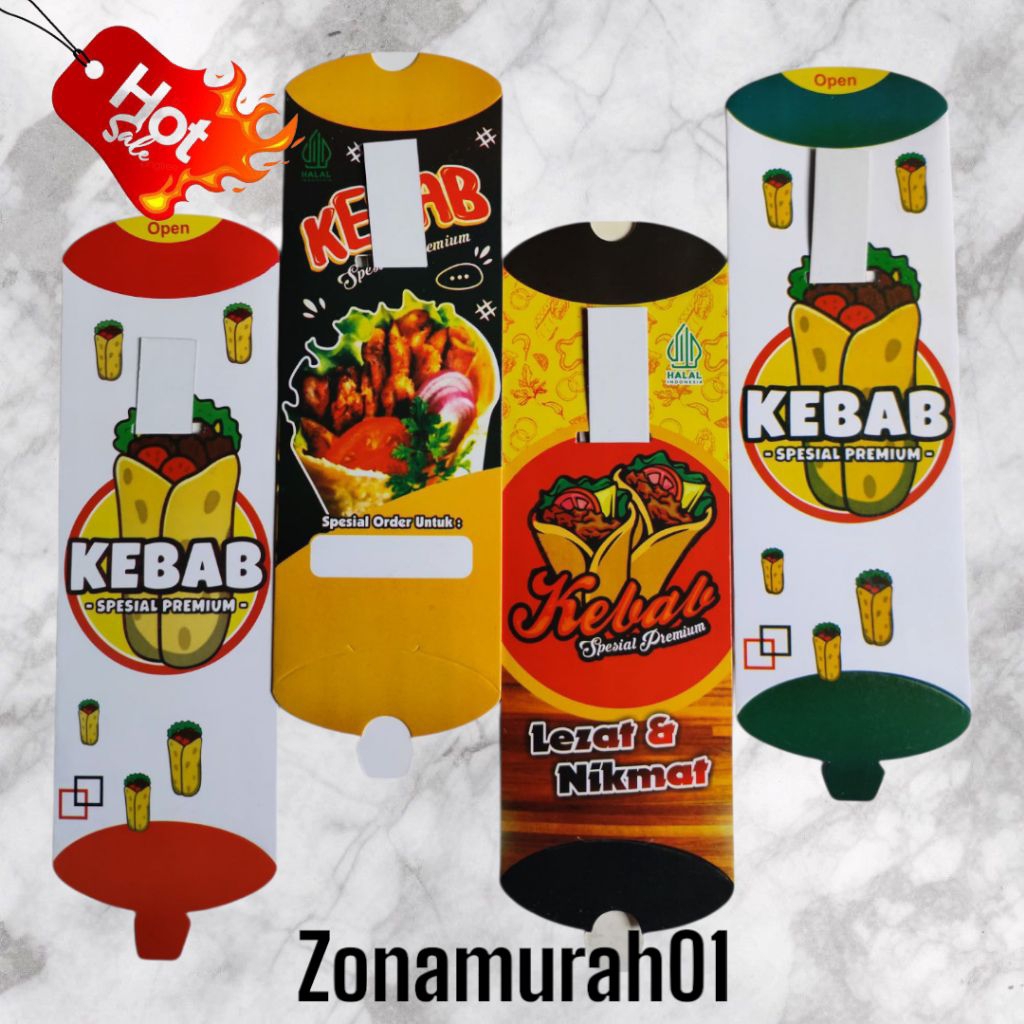 kemasan kebab ivory|bungkus kebab ivory|box kebab ivory