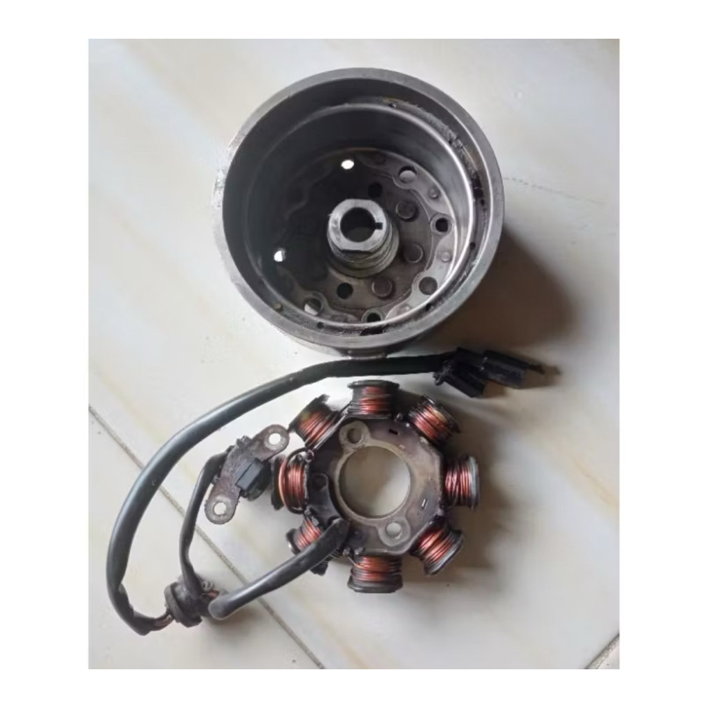 Magnet spul gigi oneway full set suzuki smash 110 lama smash new second original barang normal