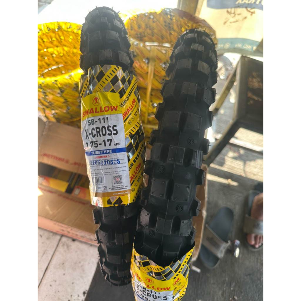 BAN MOTOR CROSS TRAIL 275 RING 17 SWALLOW X-CROSS SB-111 TUBETYPE 275-17 TT | MOTOCROSS