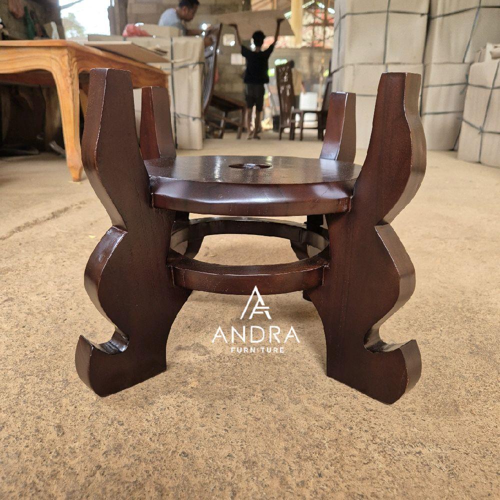 pot bunga bahan kayu jati