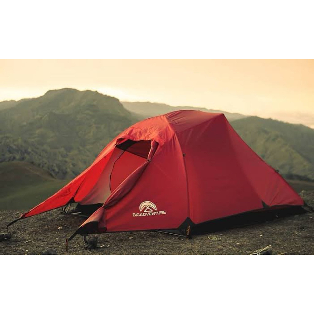TENDA BIG ADVENTURE KRAKATOA 3 MERAH (BARU 100% TIDAK JADI PAKAI) BUKAN MERBABU TAMBORA PANGRANGO