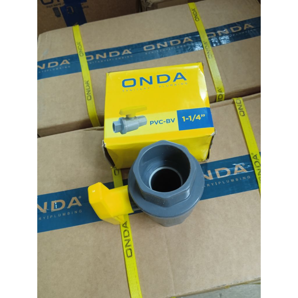 PVC BV polos/ Ball valve PVC/ Stop kran PVC ukuran 1 ¼" ONDA