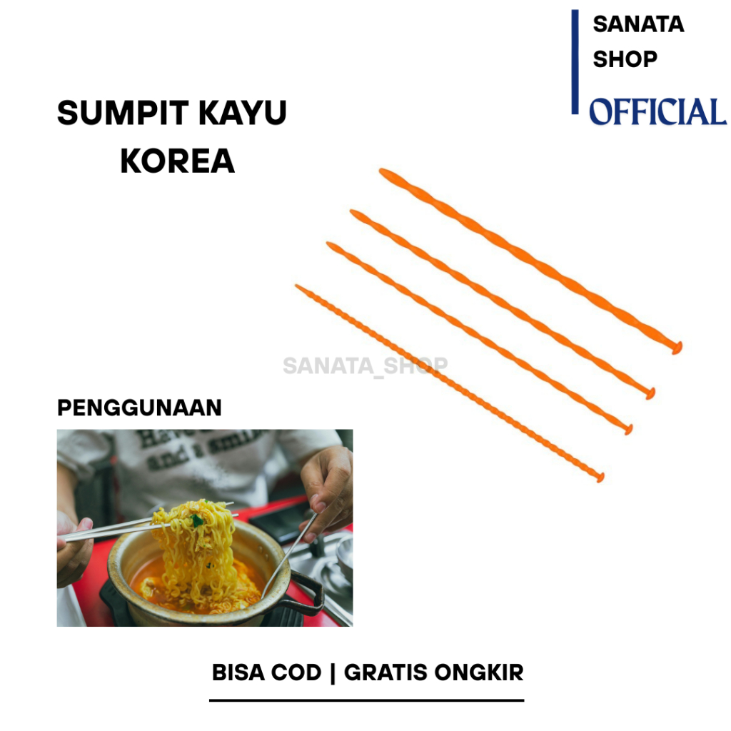 SUMPIT KOREA KAYU ALAT MAKAN SUMPIT