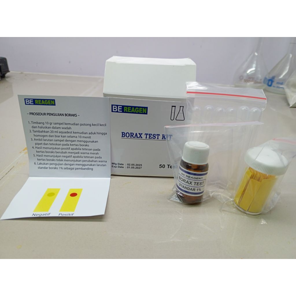 Test kit borak / alat uji borax