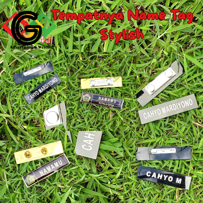 

Name Tag Timbul Kustom - Elegan & Profesional