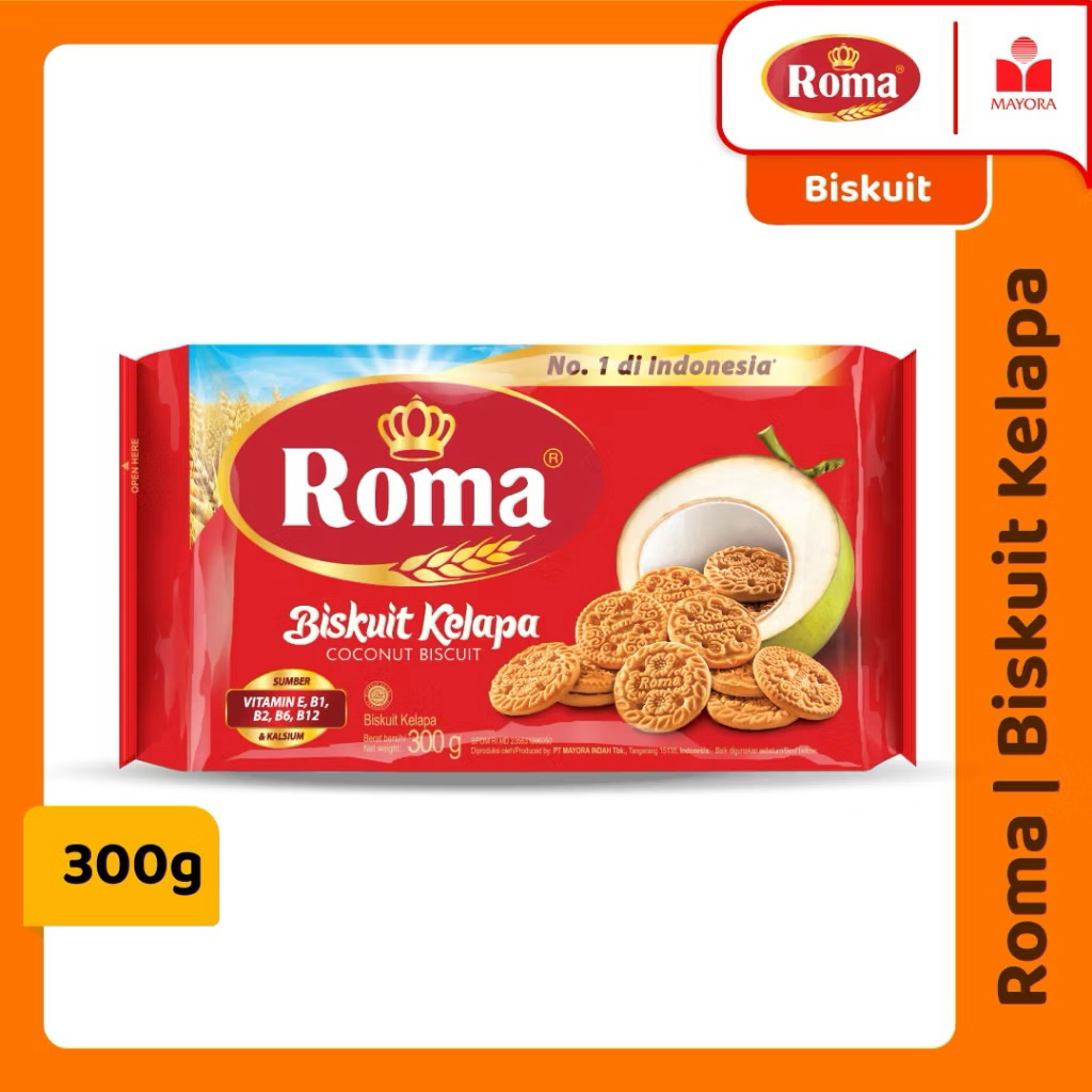 

Roma Sari Kelapa 300g
