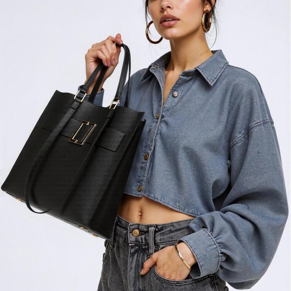 AOLONG JOVITA 0822# Tas Selempang Wanita - Tote Bag Wanita Bahan PU Leather Cantik dan Elegan