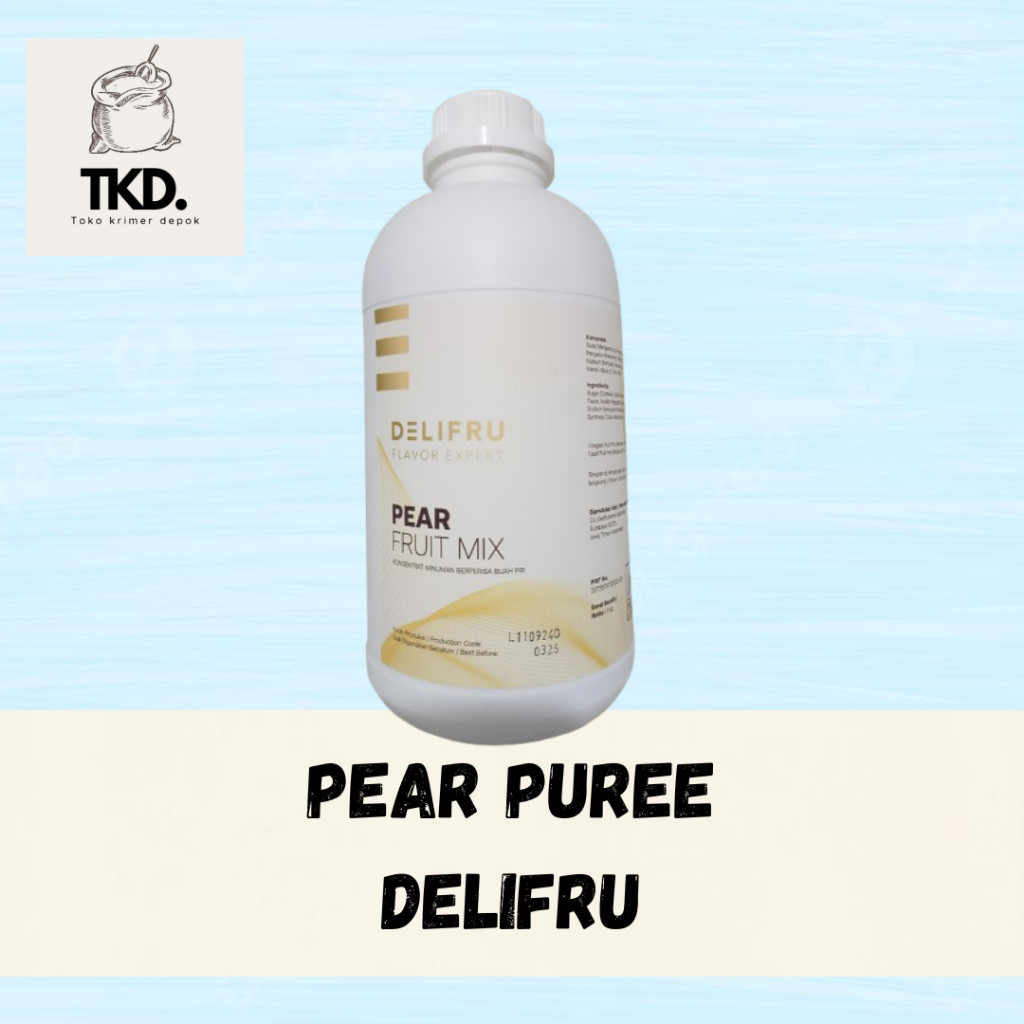 

Delifru Pear Fruit Mix Puree - Puree Pear 1kg