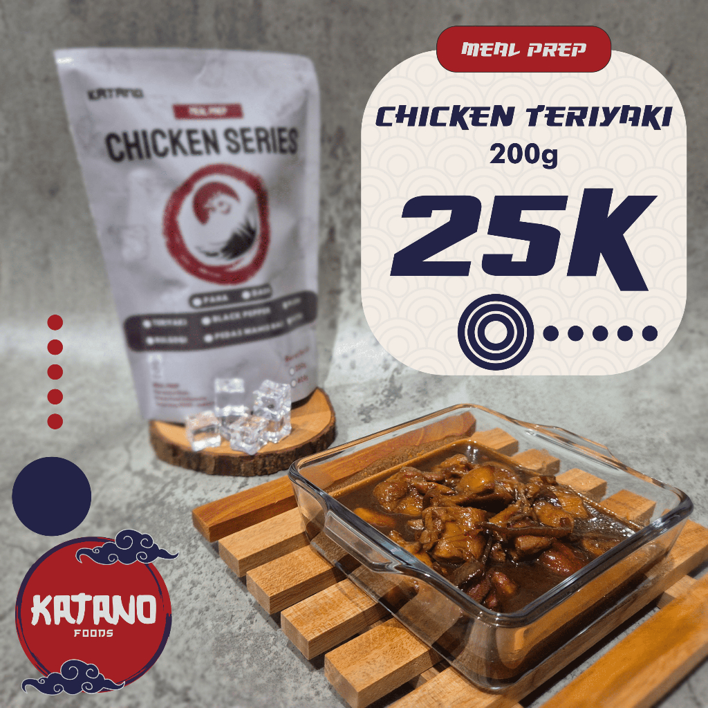 

Ayam Teriyaki | Chicken Teriyaki | Meal Preps - Frozen Food | Dada / Paha | 200g - 400g