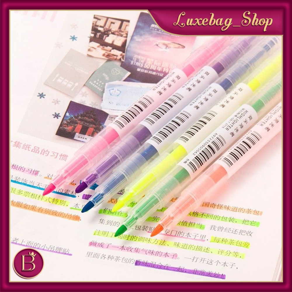 

LB - Set Highlighter Dua Sisi Warna Pen 2 sisi Diary Marker Stationery Lucu Unik Penanda Buku Warna Warni Pena Penanda S010