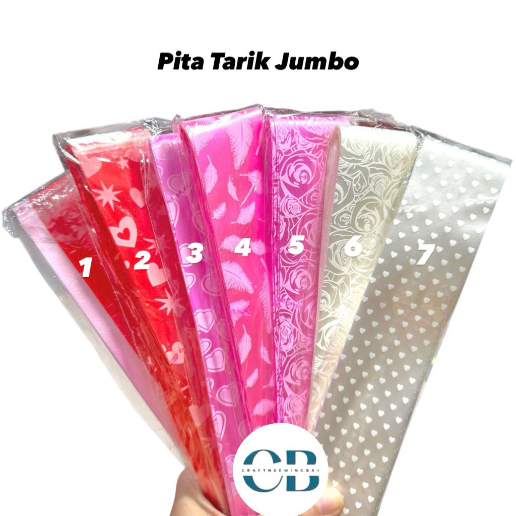

Pita Tarik Jumbo 10 Pcs - Warna Cantik Cerah | Hiasan Kado & Dekorasi