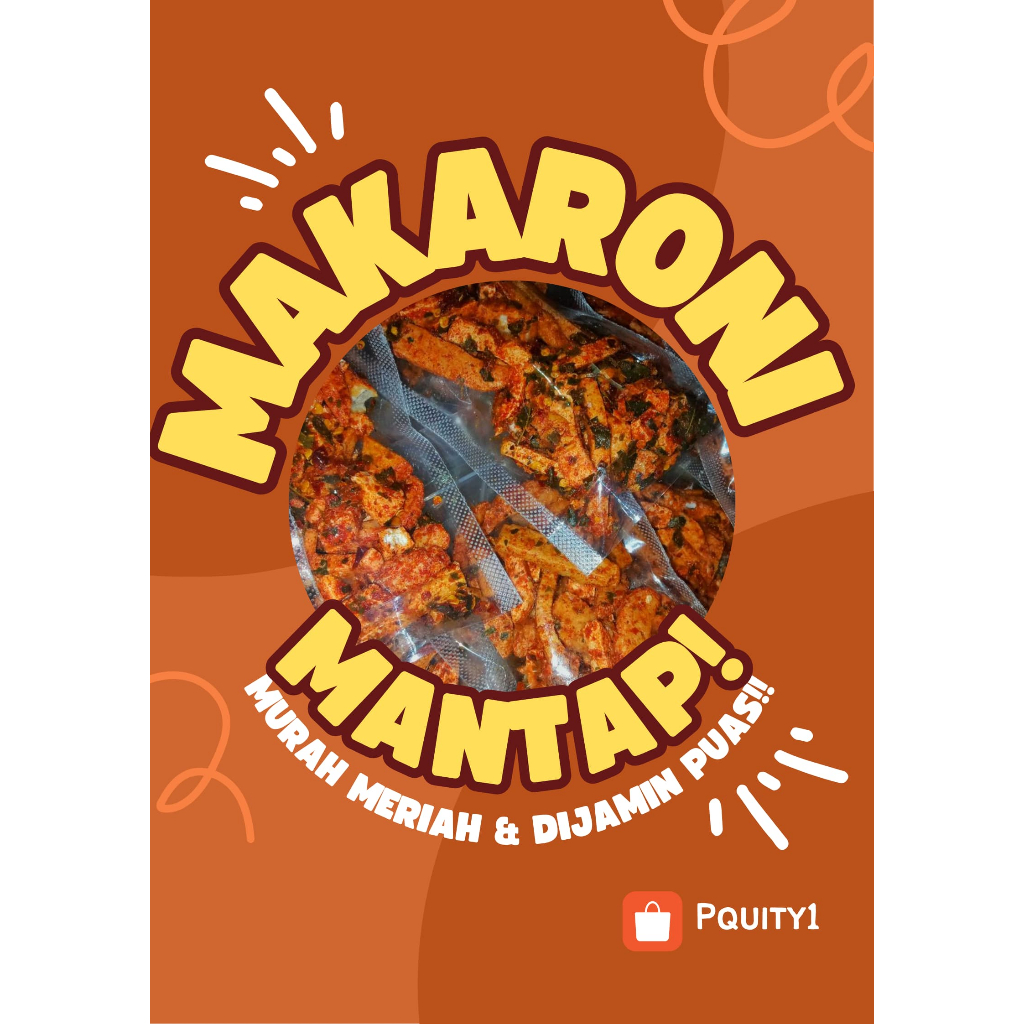 

makaroni pedes kriuk, renyah dan gurih