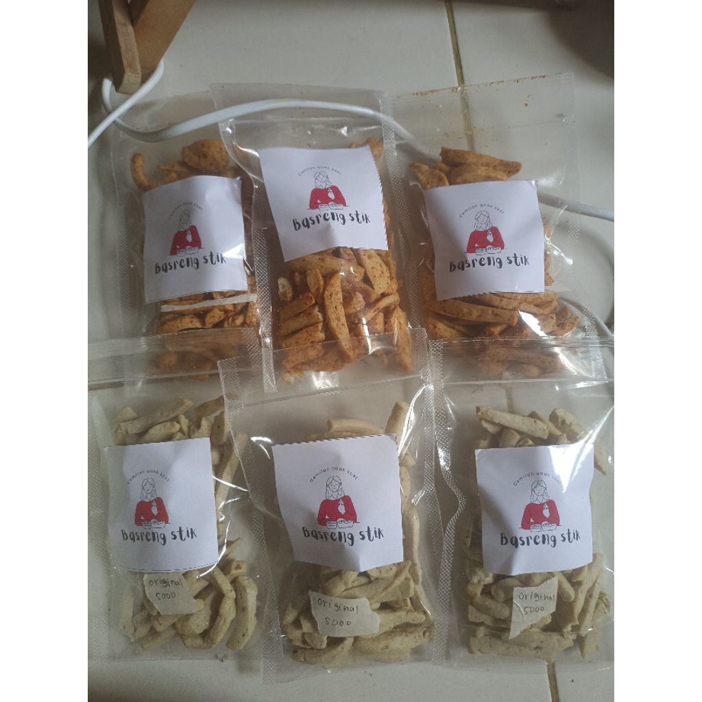 

Basreng stik pedas dan original