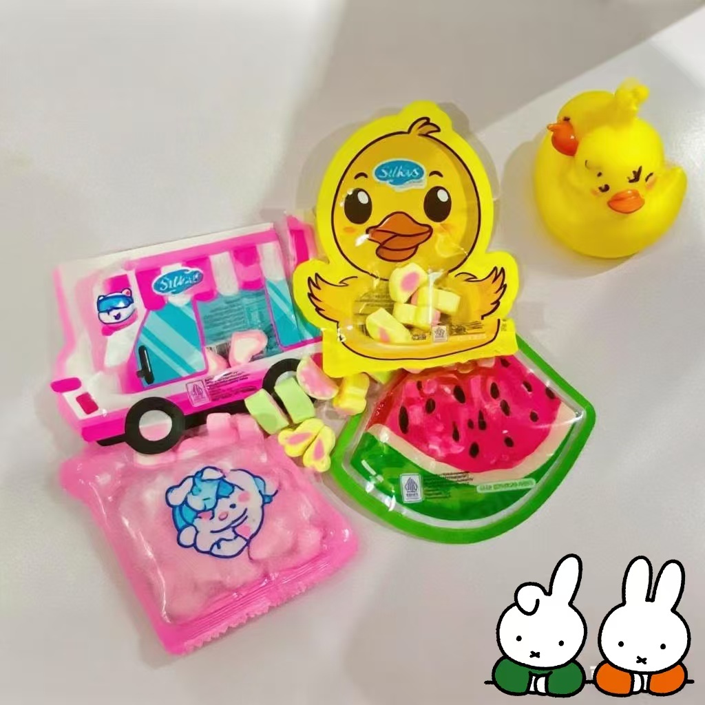 

Ygshop17 HalalPermen Marshmallow Isi 30 Pcs Snack Mains Candy Karakter Silkys