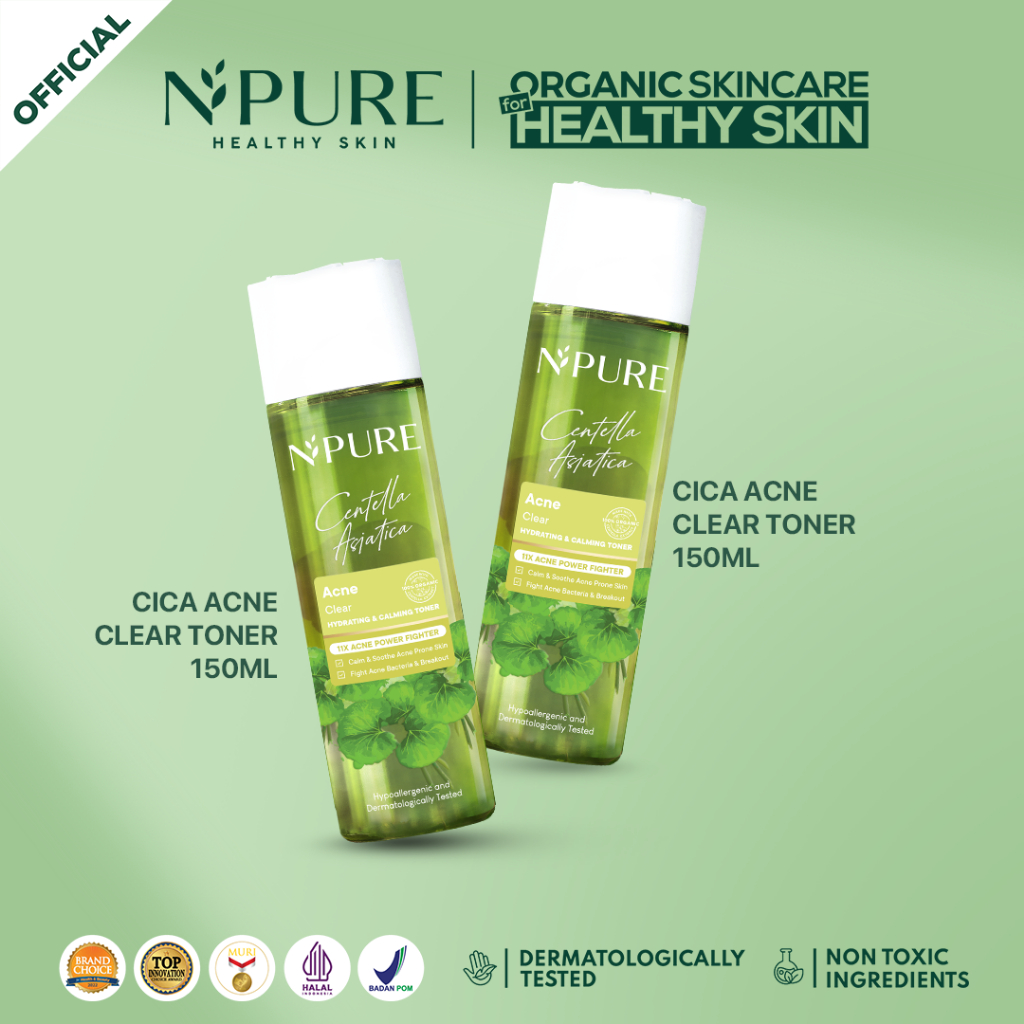 EXCLUSIVE CREATOR TWINPACK TONER CICA 150ML - NPURE Acne Face Toner Centella Asiatica 150 ml / Toner