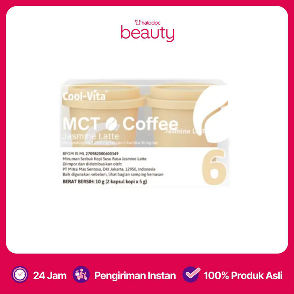 

Cool-Vita MCT Coffee Small Pack Jasmine Latte 2 Kapsul