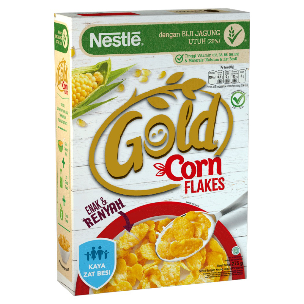 

Nestle Gold Corn Flakes 150 Gram / Sereal Corn Flake Nestle
