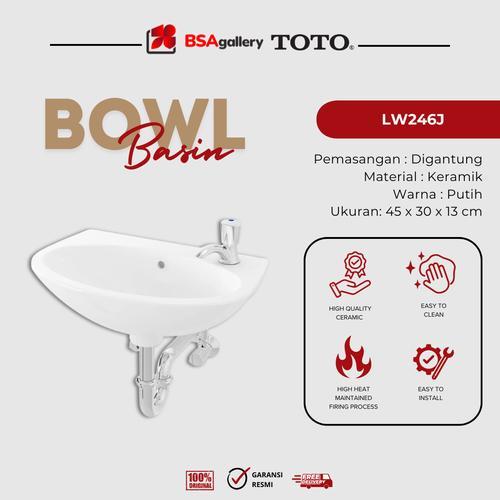 WASTAFEL TOTO LW 246 J / WASTAFEL SET TOTO / WASTAFEL BODY ONLY - INSTANT