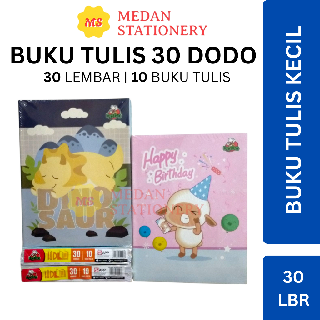 

Buku Tulis Sekolah isi 30 Lembar Dodo 1 Pack isi 10 Buku