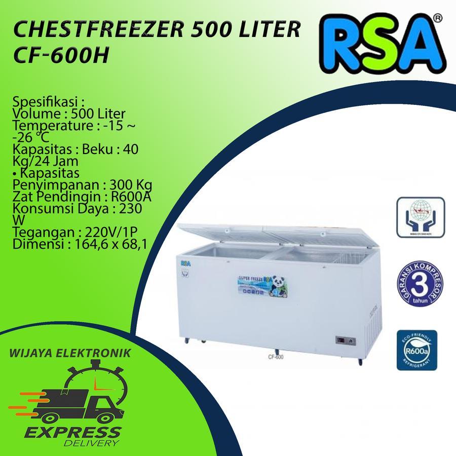 Chest Freezer RSA CF600 - Freezer Box 500 Liter CF 600