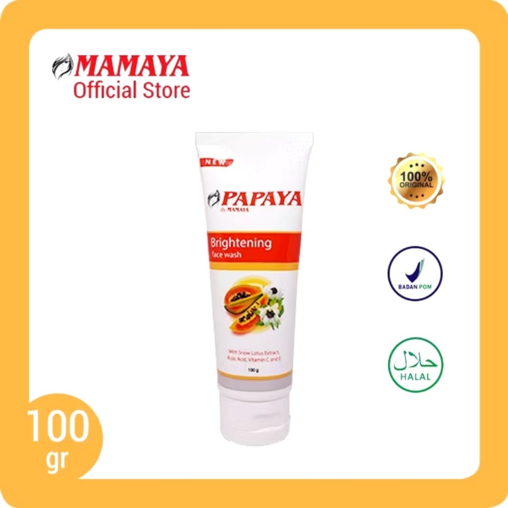 papaya by mamaya face wash // brightening face wash // acne face wash