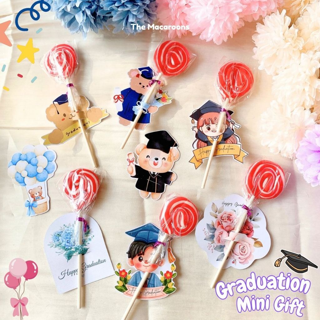

Permen Lolipop Wisuda Graduation Mini Gift Birthday