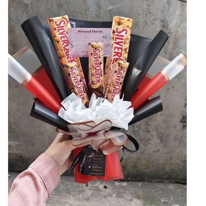 

Promo Valentine ♡ Buket / bouquet Coklat silverqueen, buket wisuda buket cokelat