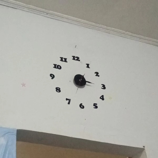 I* Jam Dinding Dekorasi Besar DIY JamDinding Jumbo DIY Unik Untuk Ruang Tamu / Kamar - Jam Dinding T