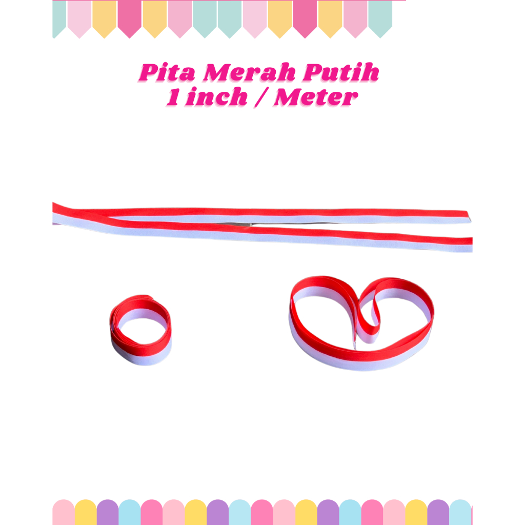 

Pita Bendera Merah Putih Per Meter 1 Inch 0.5 inch Pita Satin Berwarna Gradasi Merah Dan Putih Pita 17 Agustus Pita Dirgahayu Hut Ri Its A Party