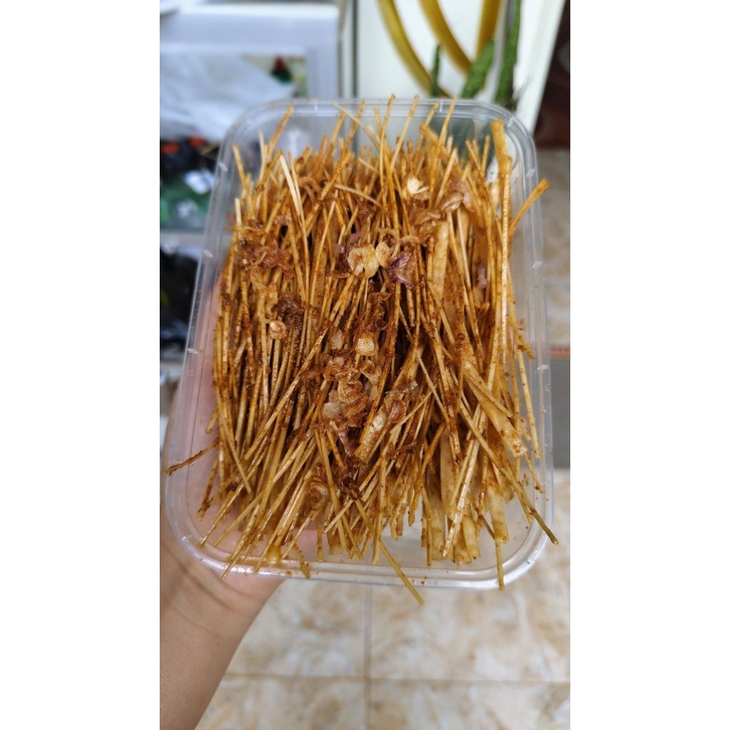 

Mie lidi gurih asin pedas manis