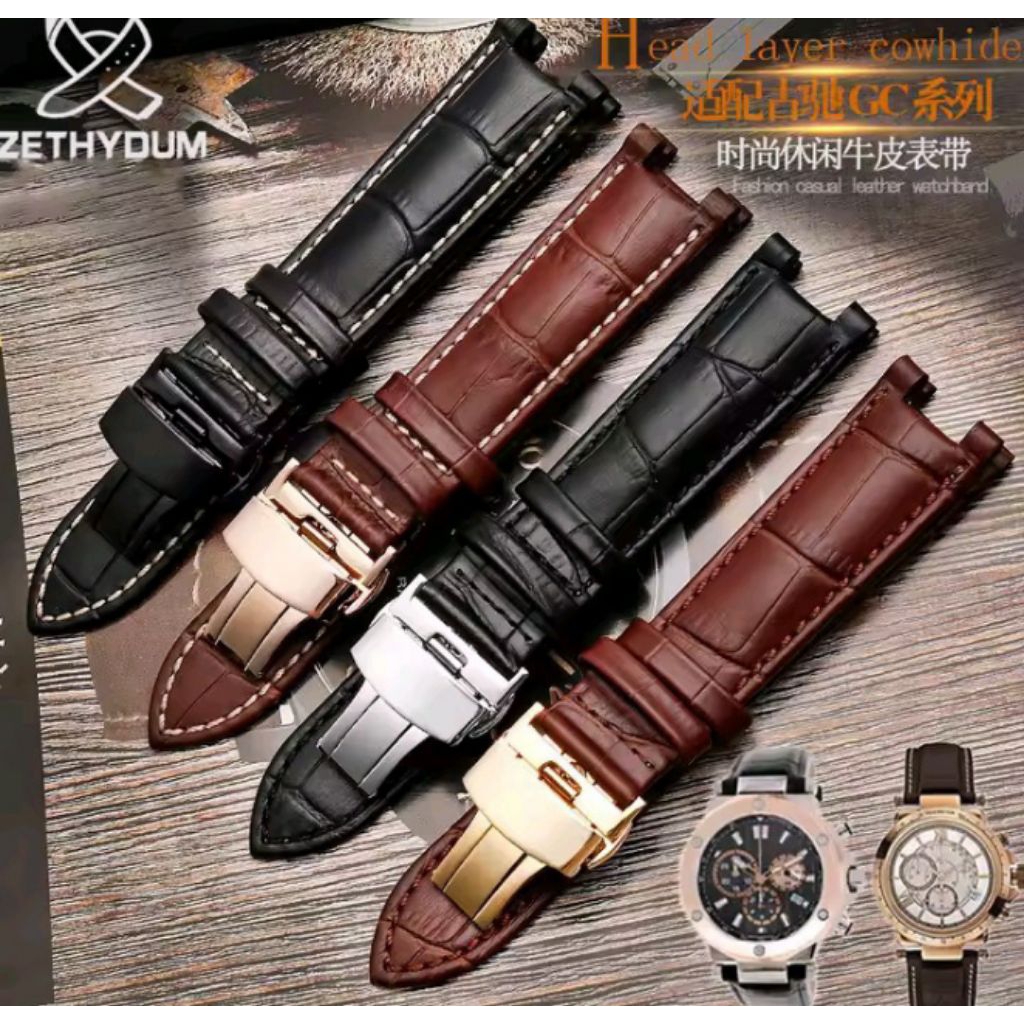 Tali Jam Tangan Gc Kulit Guess collection Strap Jam Gc kulit 22mm