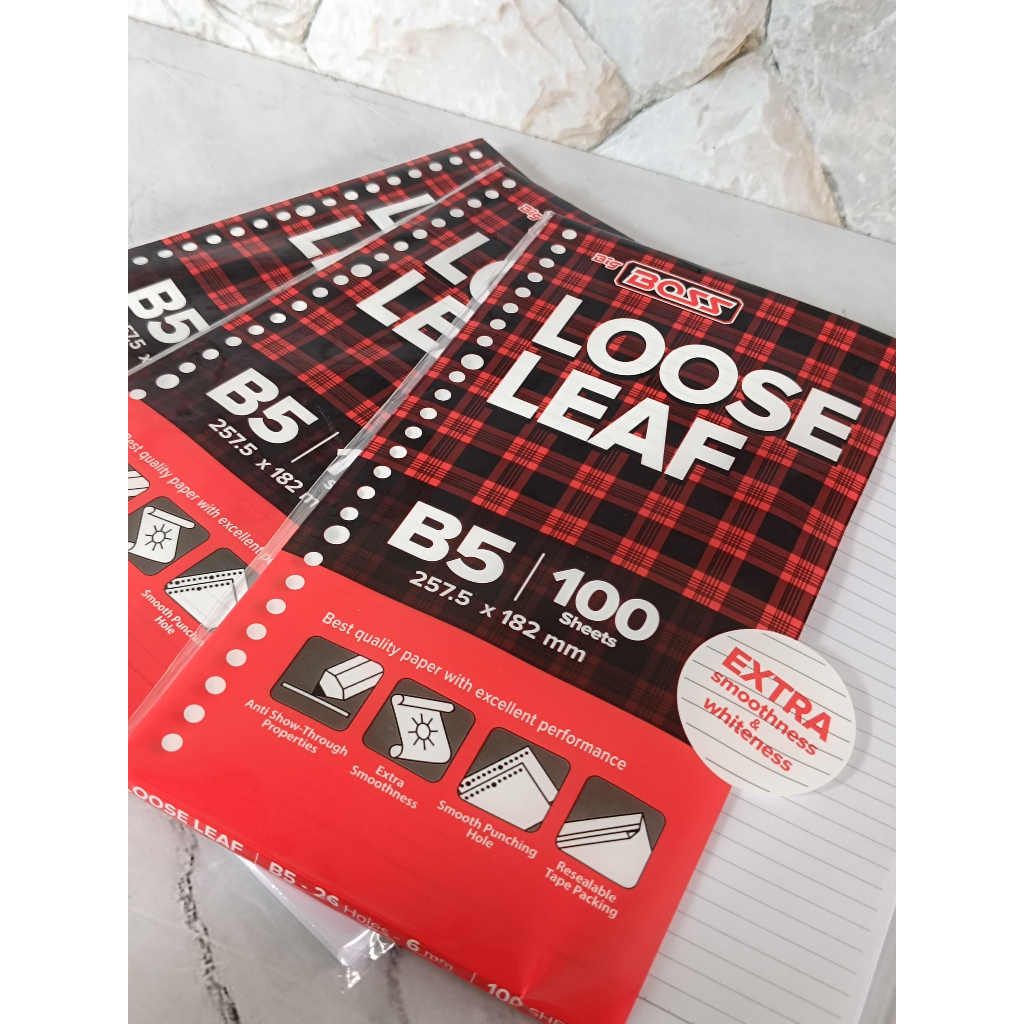 

SATU PACK ( 100 LEMBAR ) Isi Binder B5 100 Lembar Big Boss