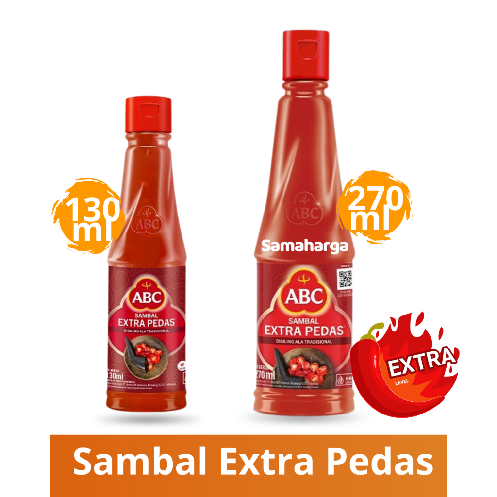

ABC Sambal Extra Pedas 130 ml | 270 ml Cabai Hiyung Autentik