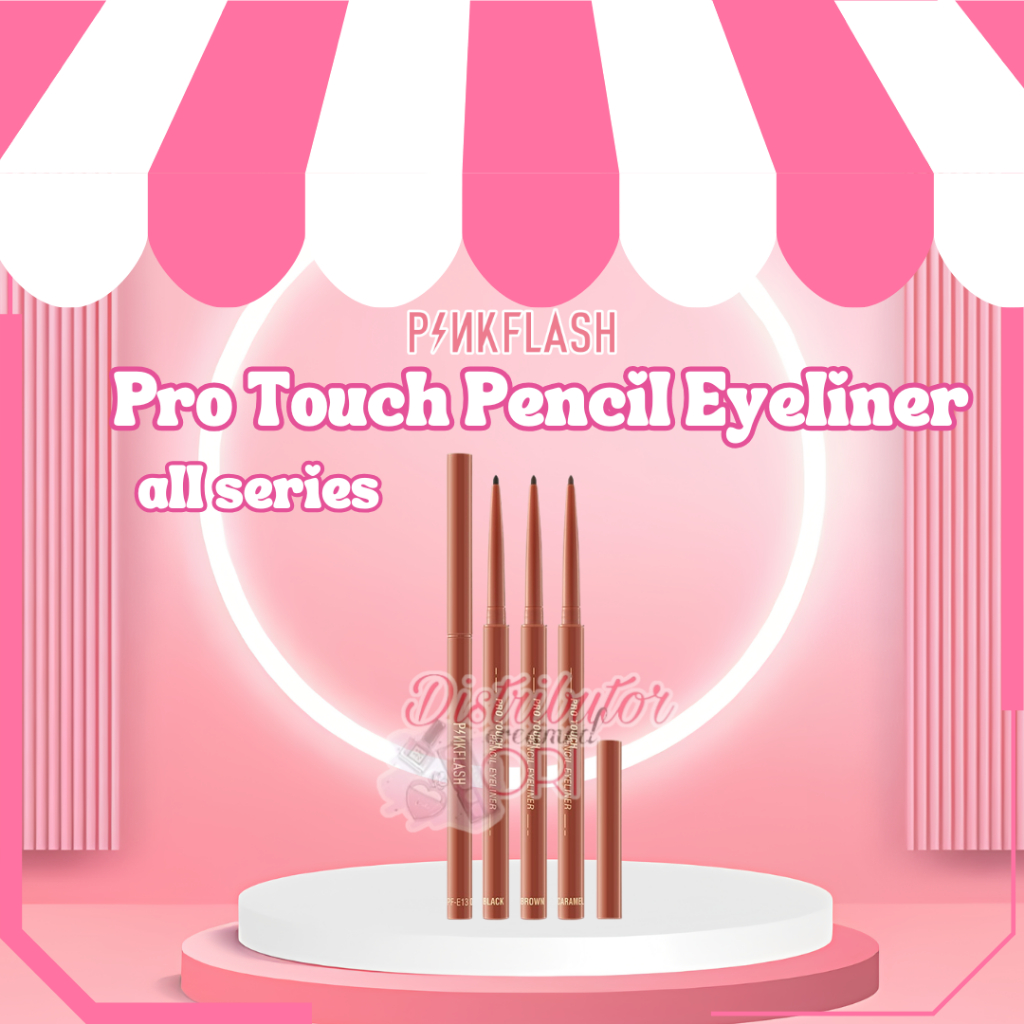 PINKFLASH Pro Touch Pencil Eyeliner PF-E13 | Eyeliner Pensil | Smooth Gel Eyeliner High Pigmented (B