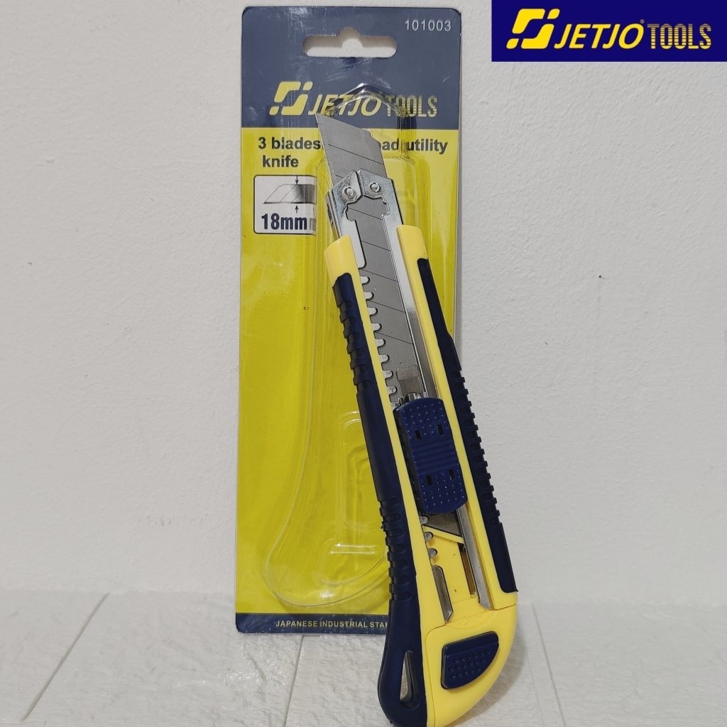 

3 BLADES AUTO LOAD UTILITY KNIFE CUTTER JETJO 18MM