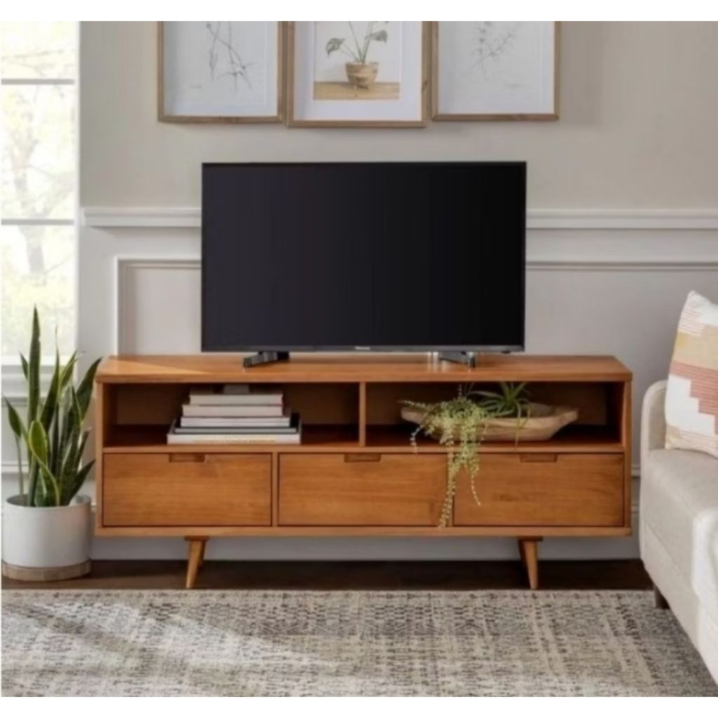 Buffet TV Minimalis Kayu Jati Buffet Kayu Jati