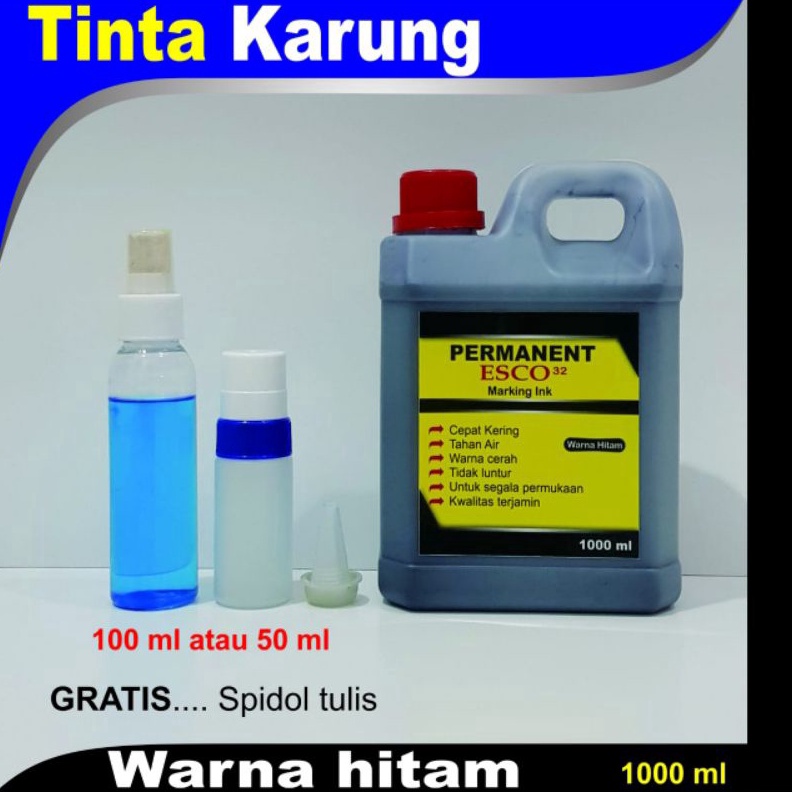 

KODE U97T Tinta Karung ESCO Tinta Spidol Permanen Hitam 1 ml