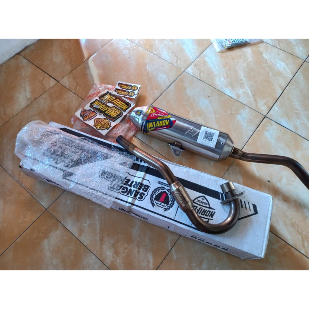 KNALPOT NORIFUMI ROCKET 4 SS ORIGINAL SECOND PNP CRF 150L TYPE STANDART